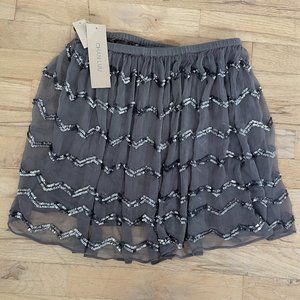 Chan Luu Sequin Mini Skirt